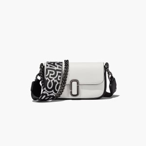Marc Jacobs Bi-Color J Marc Mini Bag Černé Bílé | EOSND5482