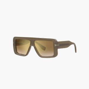 Marc Jacobs Icon Rectangular Sunglasses Olivy Zelené | NHDEA7512