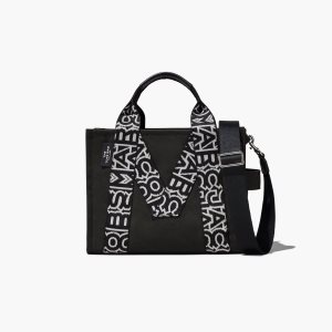 Marc Jacobs M Medium Tote Bag Černé Bílé | KHVZJ3740