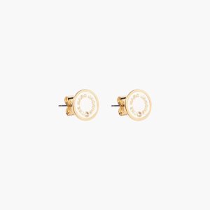 Marc Jacobs Medallion Studs Krém | HIQYM0483