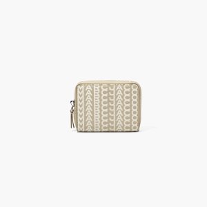 Marc Jacobs Monogram Læder Zip Around Wallet Hnědožlutý | TJSPW8953
