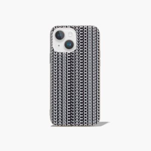 Marc Jacobs Monogram iPhone Case 14 Černé Bílé | NVWGB9058