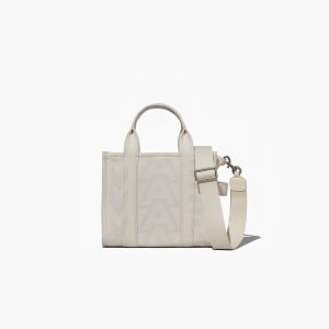 Marc Jacobs Outline Monogram Mini Tote Bag Bílé | MPSUW3247